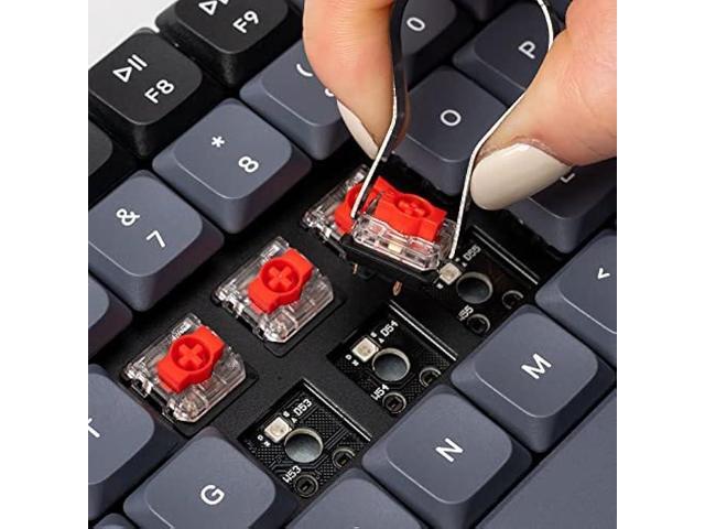 Keychron K3 Pro Wireless Custom Mechanical Keyboard, 75% Layout QMK/VIA Programmable Bluetooth/Wired RGB Ultra-Slim with Hot-swappable Gateron...