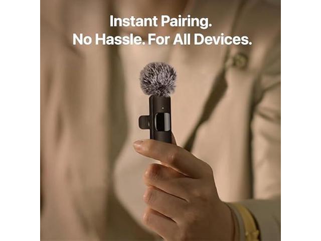 Mini Mic Pro (Latest Model) - Professional Wireless Microphone for iPhone, iPad, Android, Lavalier Microphone for Video Recording - iPhone Mic...