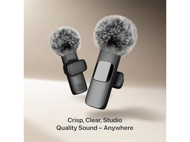 Mini Mic Pro (Latest Model) - Professional Wireless Microphone for iPhone, iPad, Android, Lavalier Microphone for Video Recording - iPhone Mic...