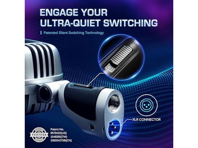 CAROL CLM-101 Professional Vintage Wired Microphone Dynamic Supercardioid with Dual Microphone-Capsules for Singing, Karaoke, and Stage, Includes...