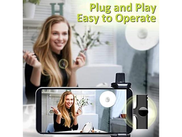 Wireless Mics, Wireless Clip on Microphones, Lapel Microphone A2d One Pair Two, for Android Phone, iPhone 15, Laptop, Video Recording