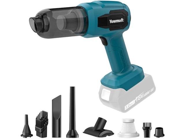 3 in 1 Handheld Car Vacuum Compatible with Makita 18V Battery with 21000pa Strong Suction, Handheld Vacuum Cordless & Blower with 200W Brushless...