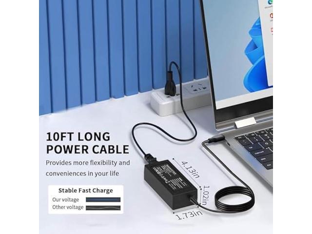 65W USB C Laptop Charger Replacement for HP Spectre X360/Envy X360/Elitebook/HP Computer/HP Chromebook/Universal Chromebook Charger Type C 45W USB...