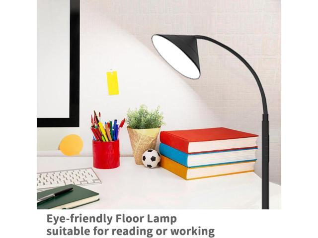 76' LED Floor Lamp, 18W/1800LM Super Bright Reading Standing Lamp,Stepless Dimmable & Adjustable Color Temperature 2700K-6500K w/Remote& Touch...