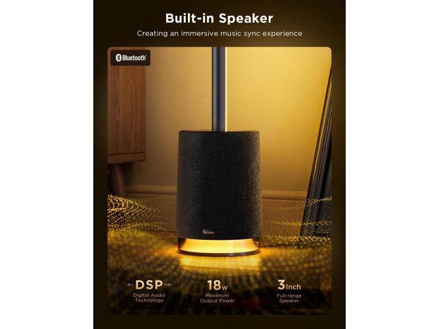 Govee Floor Lamp Pro, RGBICWW LED Lamp with Bluetooth Speaker and White Noise, 2100 Lumens Standing Lamp, Works with Matter, 16 Million Colors,...