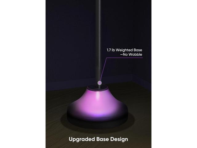 RGB & IC Smart Corner Floor Lamp20W/1100lm, 24Zone DIY & MusicSync LED Standing Lamp, App & RF Remote Control, Alexa & Google Home Compatible,...