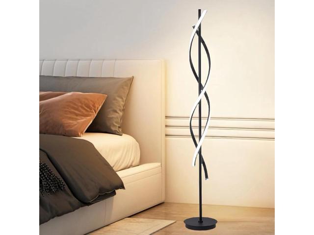 NKU Spiral Floor Lamp for Living Room Modern LED Floor Light with Remote Dimmable Control Sleek Spiral Design Corner Lamp for Bedroom, and Office...