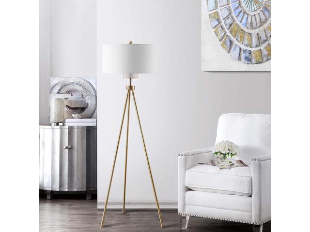 Safavieh Lighting Collection Enrica 66' Brass and Gold Floor Lamp