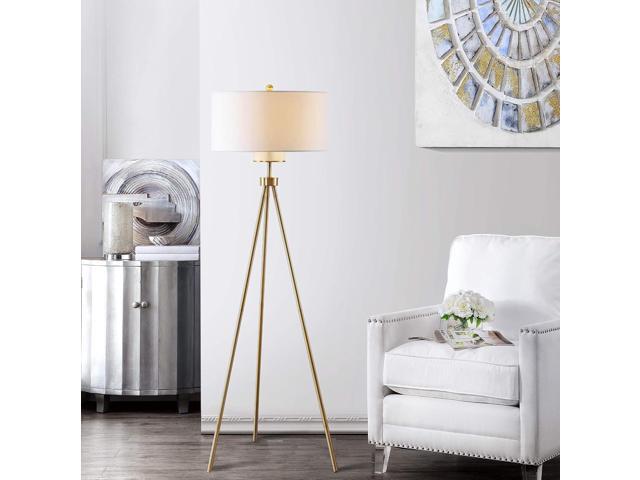 Safavieh Lighting Collection Enrica 66' Brass and Gold Floor Lamp