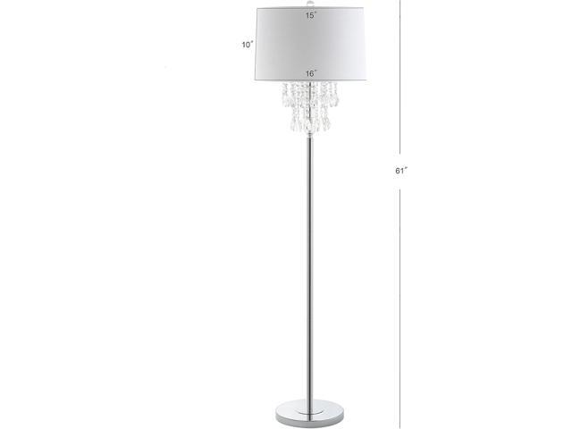 JONATHAN Y JYL2034A Abigail 61' Crystal/Metal LED Floor Lamp Contemporary,Transitional,Traditional,Glam for Bedrooms, Living Room, Office, Reading,...