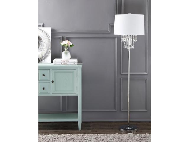 JONATHAN Y JYL2034A Abigail 61' Crystal/Metal LED Floor Lamp Contemporary,Transitional,Traditional,Glam for Bedrooms, Living Room, Office, Reading,...