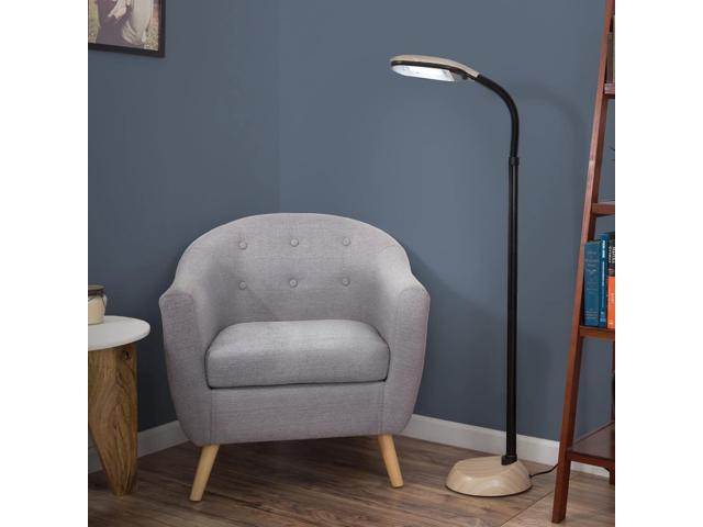 Lavish Home Adjustable Floor Lamp for Bedroom with Bendable Neck - Full Spectrum Natural Sunlight Lamp for Office and Living Room - Reading, Craft,...