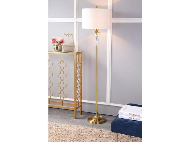 JONATHAN Y JYL2031A Adalyn 61' Crystal/Metal LED Floor Lamp Contemporary,Transitional,Traditional,Classic for Bedrooms, Living Room, Office,...