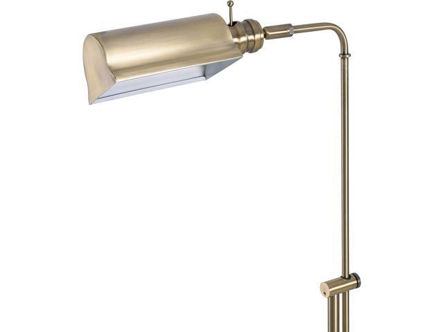 Kenroy Home 33055AB Denton Floor Lamp with Antique Brass Finish, Classic Style, 50' Height, 10.125' Width, 19.5' Depth