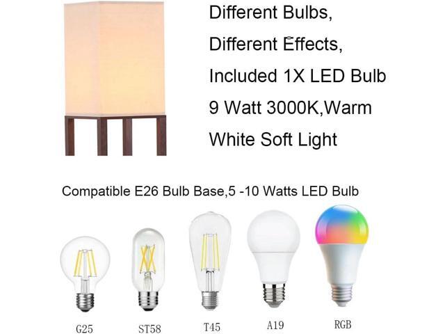 HomeFocus - Floor Lamp with Shelves, Shelf Floor Light with LED Bulb, Modern Wood Shelf Standing Lamp, Corner Display Floor Lamp for Living Room,...
