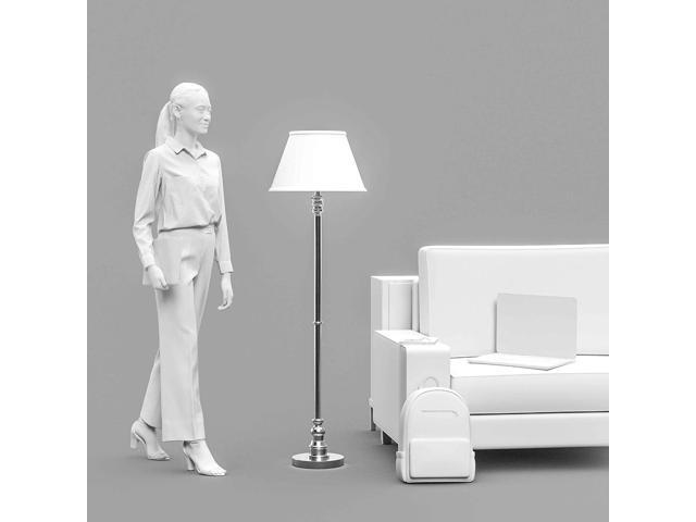 Kenroy Home 30438BS Spyglass Floor Lamp, Brushed Steel