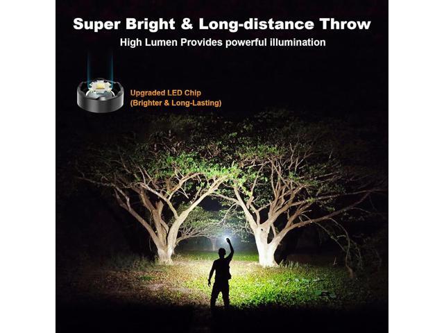 eYotto LED Flashlight, 7 Lighting Modes Super Bright Handheld Flashlight, 1000000LM High Powered LED Flashlight for Outdoor Activies Search Work...