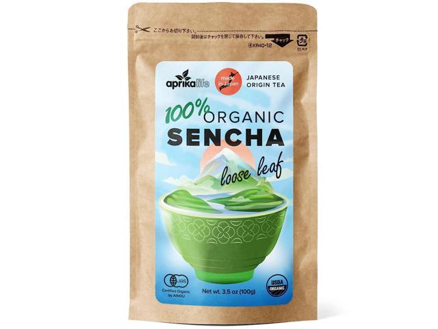 Photos - Glass AprikaLife Organic Sencha Loose Leaf Tea - Japanese origin Green Tea - USD