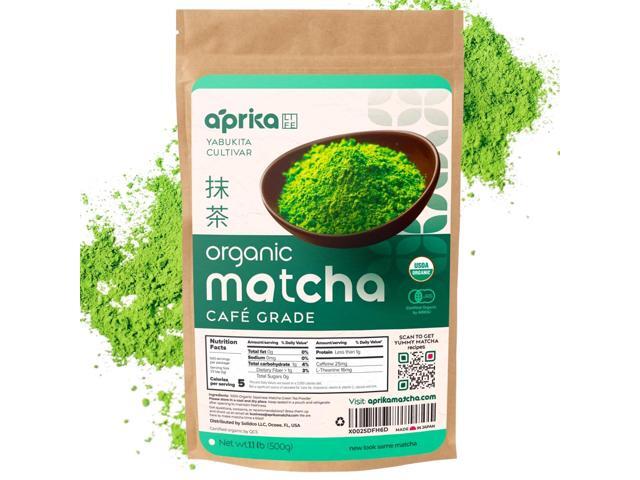 AprikaLife Organic Matcha Green Tea Powder Authentic Japanese Matcha Powder - Best for Delicious Matcha Latte - Unsweetened Matcha Tea Powder from...