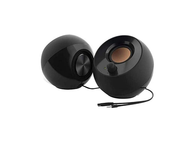 Creative Pebble 2.0, USB Desktop Stereo Speakers for PC/Laptop, Black