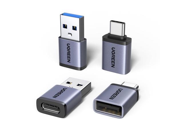 UGREEN USB to USB C Adapter & USB C to USB Adapter Combo 4-Pack, 10Gbps Type C USBC Adapter Compatible with MacBook, iPhone 17/16/15, iPad, Samsung...