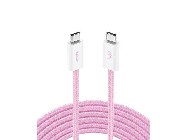 Belkin USB C to USB C Cable, 9.9ft, 60W - Type C Charger, iPhone Charger Cord, Soft, Braided, Flexible for iPhone 16, Galaxy S25, Pixel 9, Airpods,...