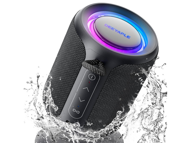 Bluetooth Speaker Wireless,IP67 Waterproof & Dustproof Portable Speaker with Lights,15W Loud Stereo Sound, 2500mAh Battery All Day Playtime, TWS...