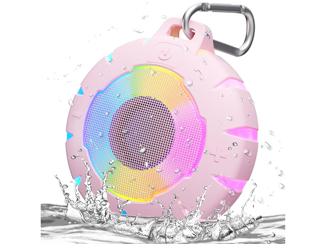 Waterproof Shower Bluetooth Speaker, Durable & Portable with Clear Sound, Ideal for Shower, Pool, Beach & Kayaking Great Gifts for Girls, Women