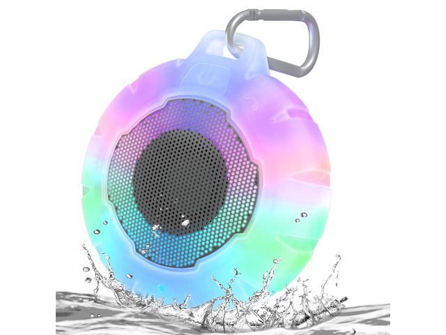 Waterproof Shower Bluetooth Speaker, Durable & Portable with Clear Sound, Ideal for Shower, Pool, Beach & Kayaking Great Gift for All Ages