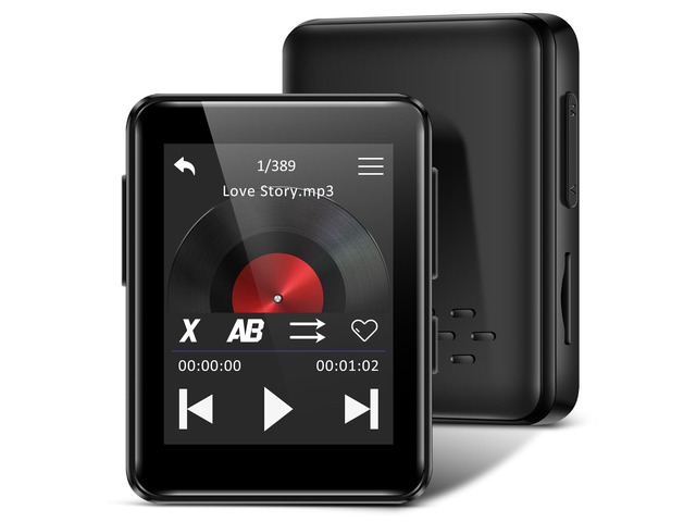 1.8 inch MP3 Player with Bluetooth, 32GB Digital Music Player for Kids, Portable Mini Bluetooth MP3 Player with Speaker Lossless Sound with FM...