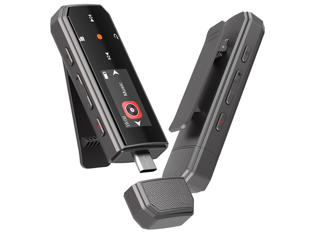 64GB Clip MP3 Player with Bluetooth 5.3, USB-C, Lightweight 0.8 Oz Portable Music Player for Sports Running, FM Radio, Voice Recorder, Resume...
