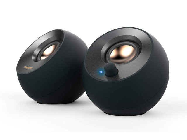 Creative Pebble V2, 2.0 USB Desktop Stereo Speakers for PC/Laptop, Black