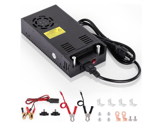 12V Power Supply 360W 30A, AC to DC Converter 110v to 12v dc Power Supply Adjustable Universal Transformer for RV, Radio/Car Stereos, LED Strip,...