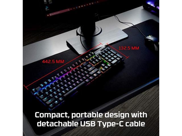 HyperX Alloy Origins - Mechanical Gaming Keyboard, Software-Controlled Light & Macro Customization, Compact Form Factor, RGB LED Backlit - Linear...