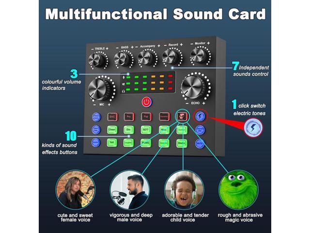 Podcast Equipment Bundle for 2, V8s Voice Changer with BM-800 Podcast Microphone Bundle - Studio Condenser Microphone Perfect for Podcasting,...