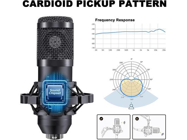 Podcast Equipment Bundle for 2, V8s Voice Changer with BM-800 Podcast Microphone Bundle - Studio Condenser Microphone Perfect for Podcasting,...