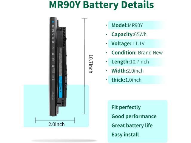 DMKAOLLK 65WH MR90Y Battery for Dell Inspiron 17 5000 Series 15 3521 3543 3421 3542 3537 5721 5537 i3531 17-3721 17-5748 17-5749 15-3878 m531r-5535...