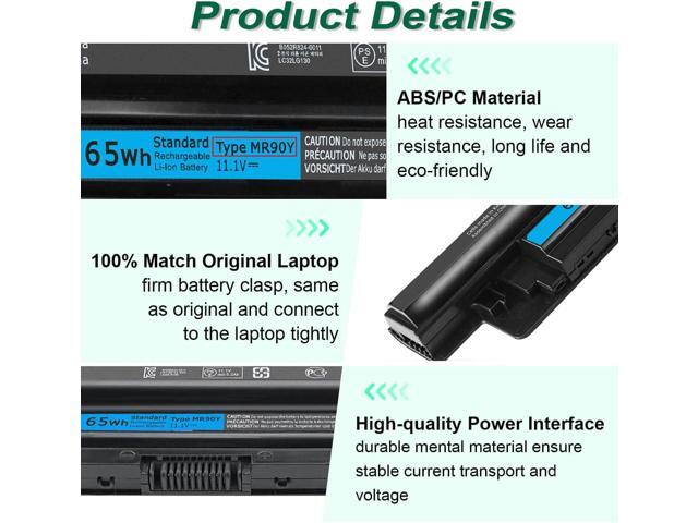 DMKAOLLK 65WH MR90Y Battery for Dell Inspiron 17 5000 Series 15 3521 3543 3421 3542 3537 5721 5537 i3531 17-3721 17-5748 17-5749 15-3878 m531r-5535...
