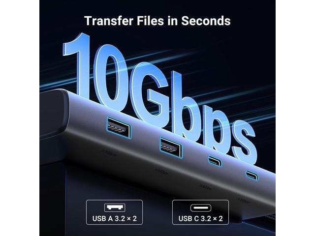 UGREEN 8 in 1 USB C Docking Station with Dual Monitor, 4K Triple Display USB C Hub with 2 HDMI, DP, 2 USB A & C 3.2 Ports, 100W PD, USB C Dock...