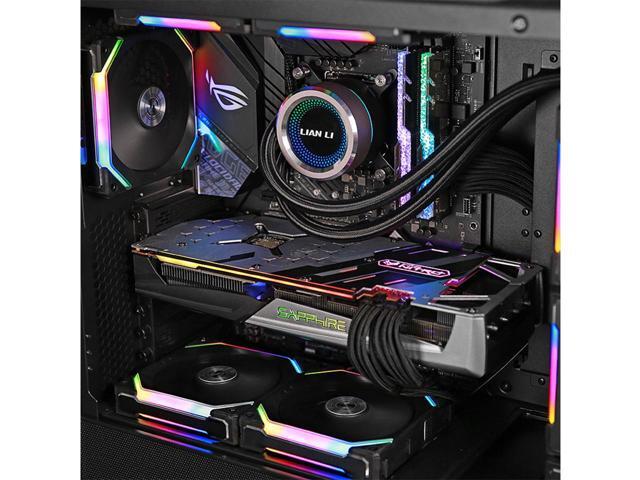 Lian Li UNI Fan SL120 3 Pack Black-with Controller (ARGB 120mm LED PWM Daisy-Chain) UF-SL120-3W PC Cooling Computer ARGB Case Fans Heatsink Cooler