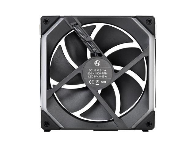 Lian Li UNI Fan SL120 1 Pack Black-No controller included (ARGB 120mm LED PWM Daisy-Chain) UF-SL120-1B PC Cooling Computer ARGB Case Fans Heatsink...