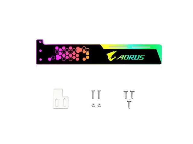 DOC - AROUS pattern Graphics card GPU support bracket Video card recessed bracket/rack bracket, 5V- 3PIN RGB Streamer discoloration GPU Brace, for...