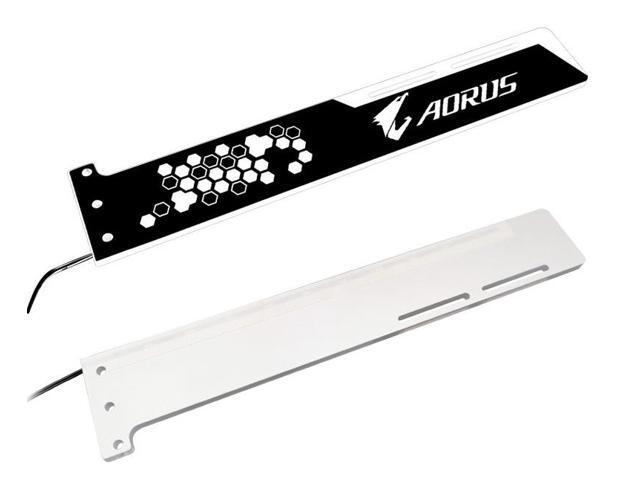 DOC - AROUS pattern Graphics card GPU support bracket Video card recessed bracket/rack bracket, 5V- 3PIN RGB Streamer discoloration GPU Brace, for...