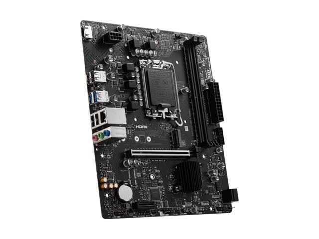MSI PRO H610M-S DDR4 LGA 1700 Intel H610 SATA 6Gb/s Micro ATX Intel Motherboard