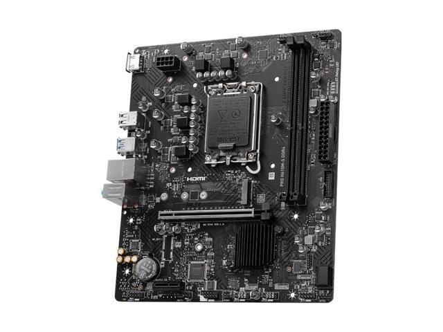 MSI PRO H610M-S DDR4 LGA 1700 Intel H610 SATA 6Gb/s Micro ATX Intel Motherboard