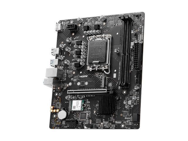 MSI PRO H610M-S WIFI DDR4 LGA 1700 Intel H610 SATA 6Gb/s Micro ATX Intel Motherboard