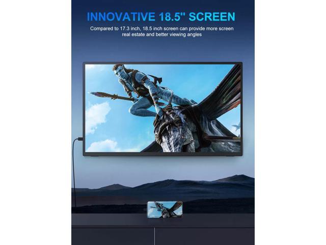 NEWSOUL 18.5' 120Hz Portable Monitor USB-C Monitor 100%sRGB Gaming Monitor