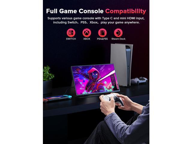 Newsoul Portable Monitor For Laptop 16' NEWSOUL 2K 120HZ HDR FreeSync Portable Gaming Monitor for PS5, Xbox, Switch