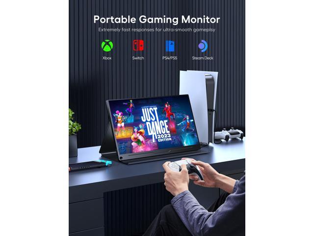 NEWSOUL 18.5' 120HZ Portable Monitor Gaming Monitor Frameless Travel Computer Monitor w/VESA
