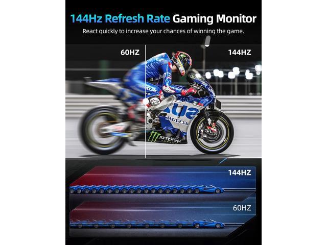 Newsoul 18 2K 144Hz Portable Gaming Monitor QHD 2560x1600, 100% DCI-P3, FreeSync, HDR, VESA, Frameless Matte IPS Second Screen for Laptop &...